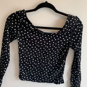 Polka Dot Crop Top